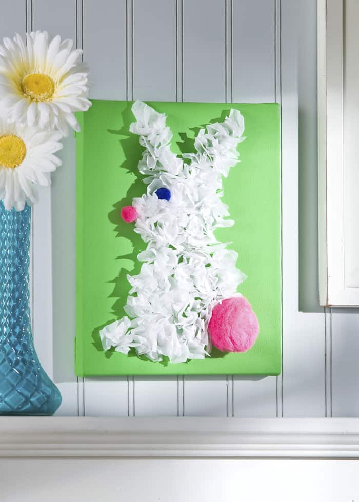Canvas Crafts For Toddlers
 Easter craft for kids bunny canvas Mod Podge Rocks