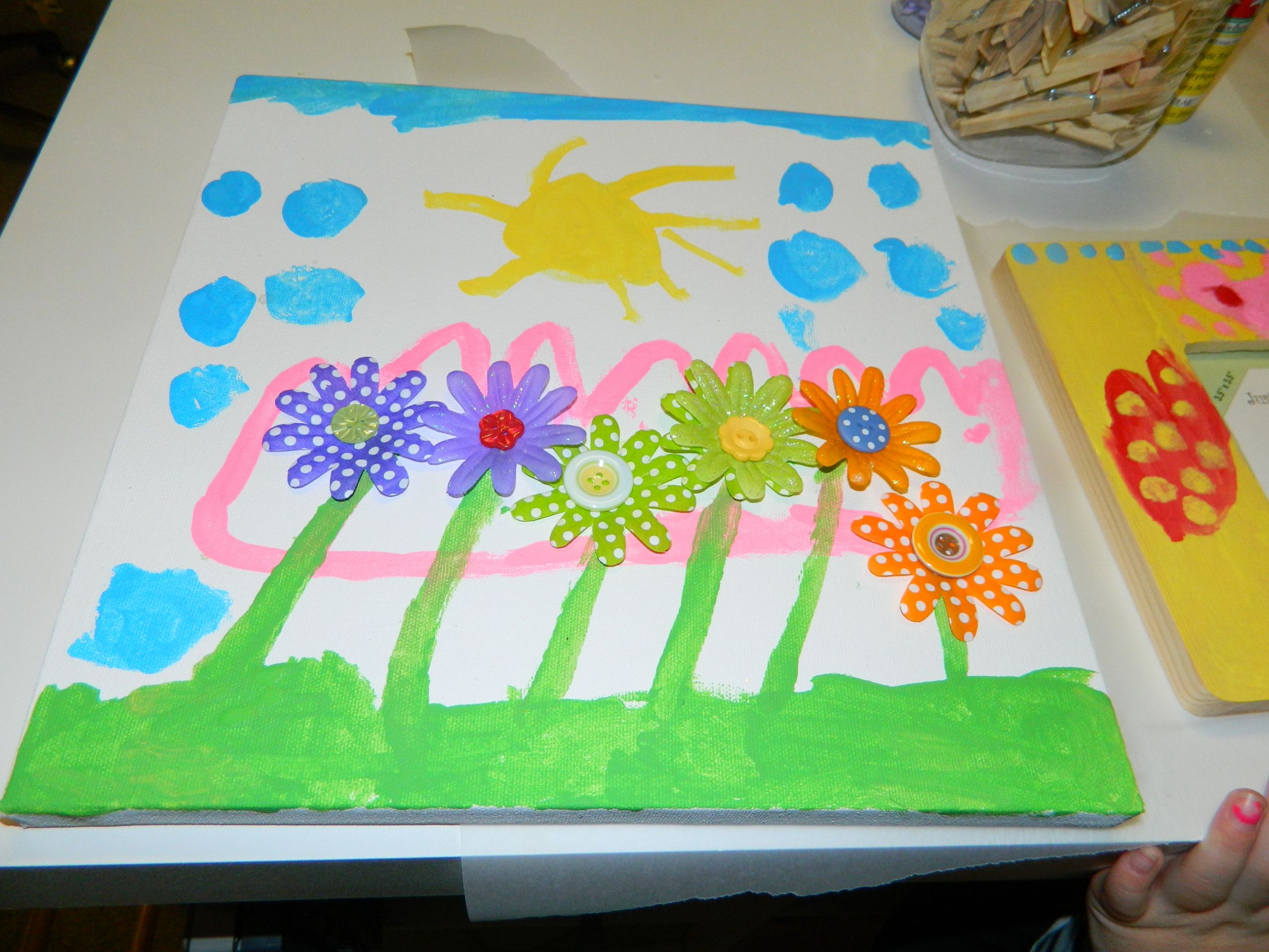 Canvas Crafts For Toddlers
 Creative How to Make Painted Art Canvas & Paper Flower