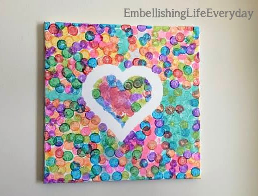 Canvas Crafts For Toddlers
 Embellishing Life Heart Canvas Kids Craft