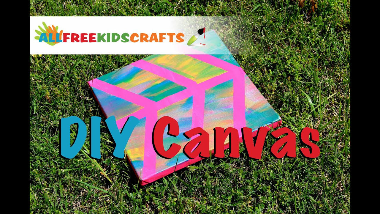 Canvas Crafts For Toddlers
 DIY Painted Canvas Easy Canvas Craft for Kids