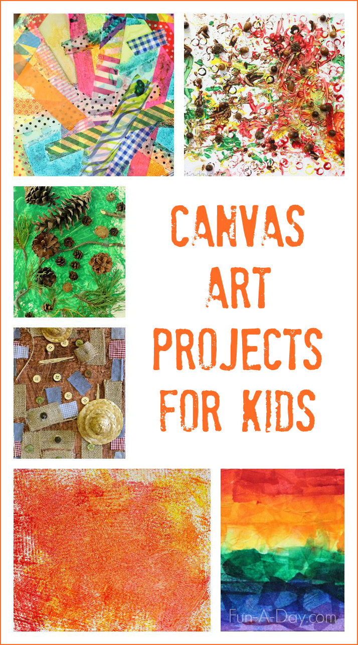 Canvas Crafts For Toddlers
 Canvas Art Ideas for Kids to Make