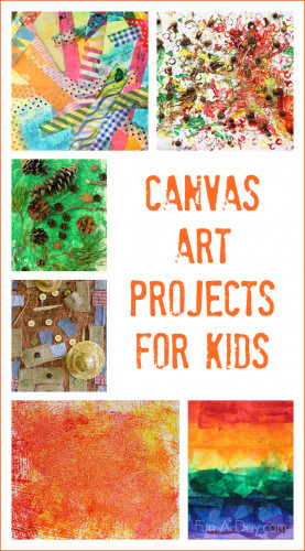Canvas Painting Ideas For Kids
 Canvas Art Ideas for Kids to Make