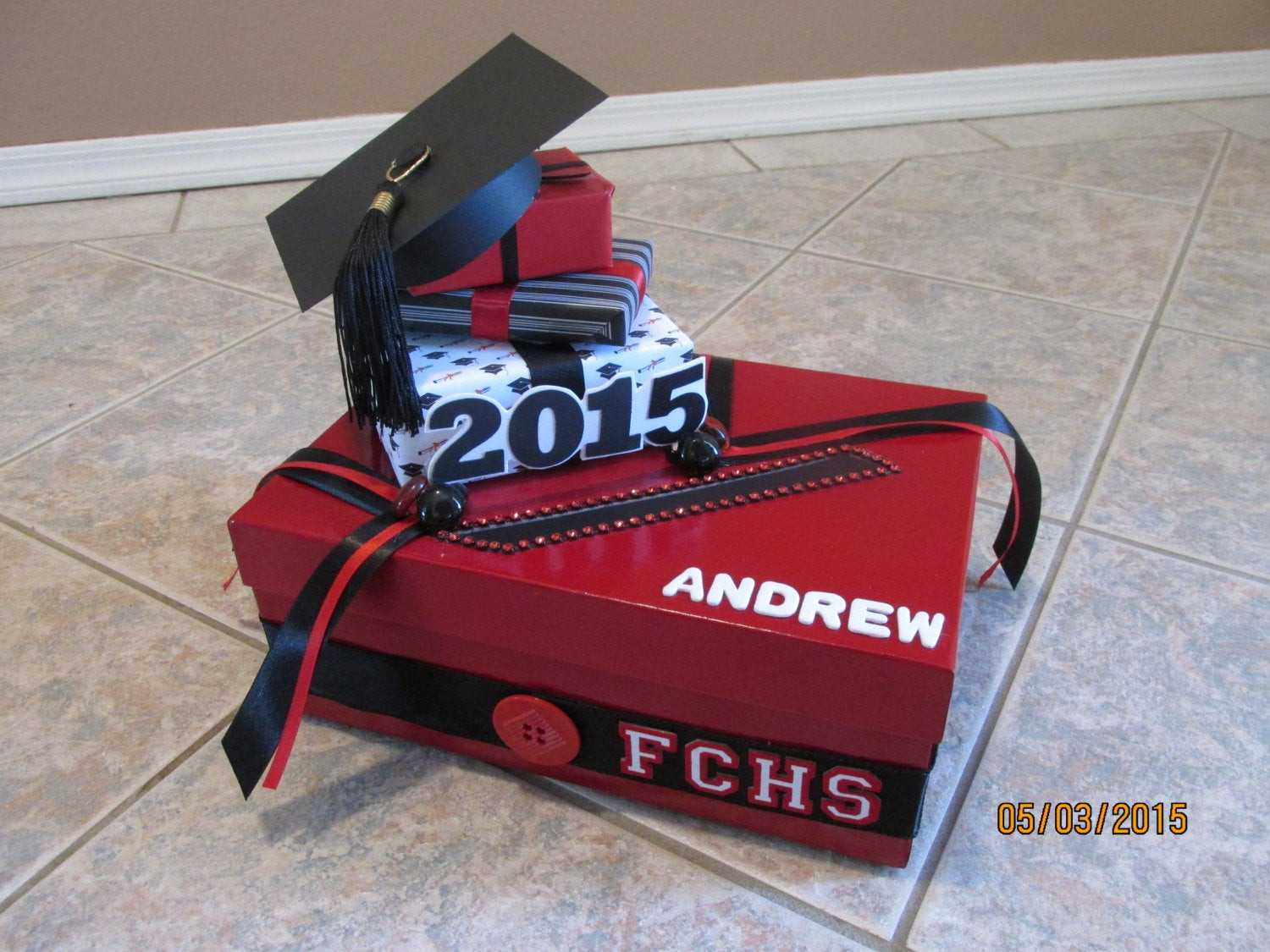 Card Box Ideas For Graduation Party
 Graduation Party Card Box with Year Grad s by