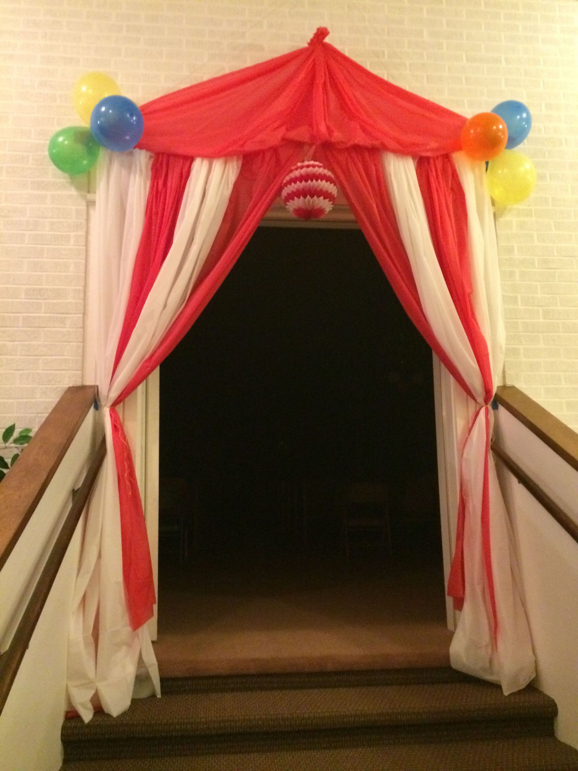Carnival Themed Graduation Party Ideas
 Tent Entrance we made for our circus themed preschool