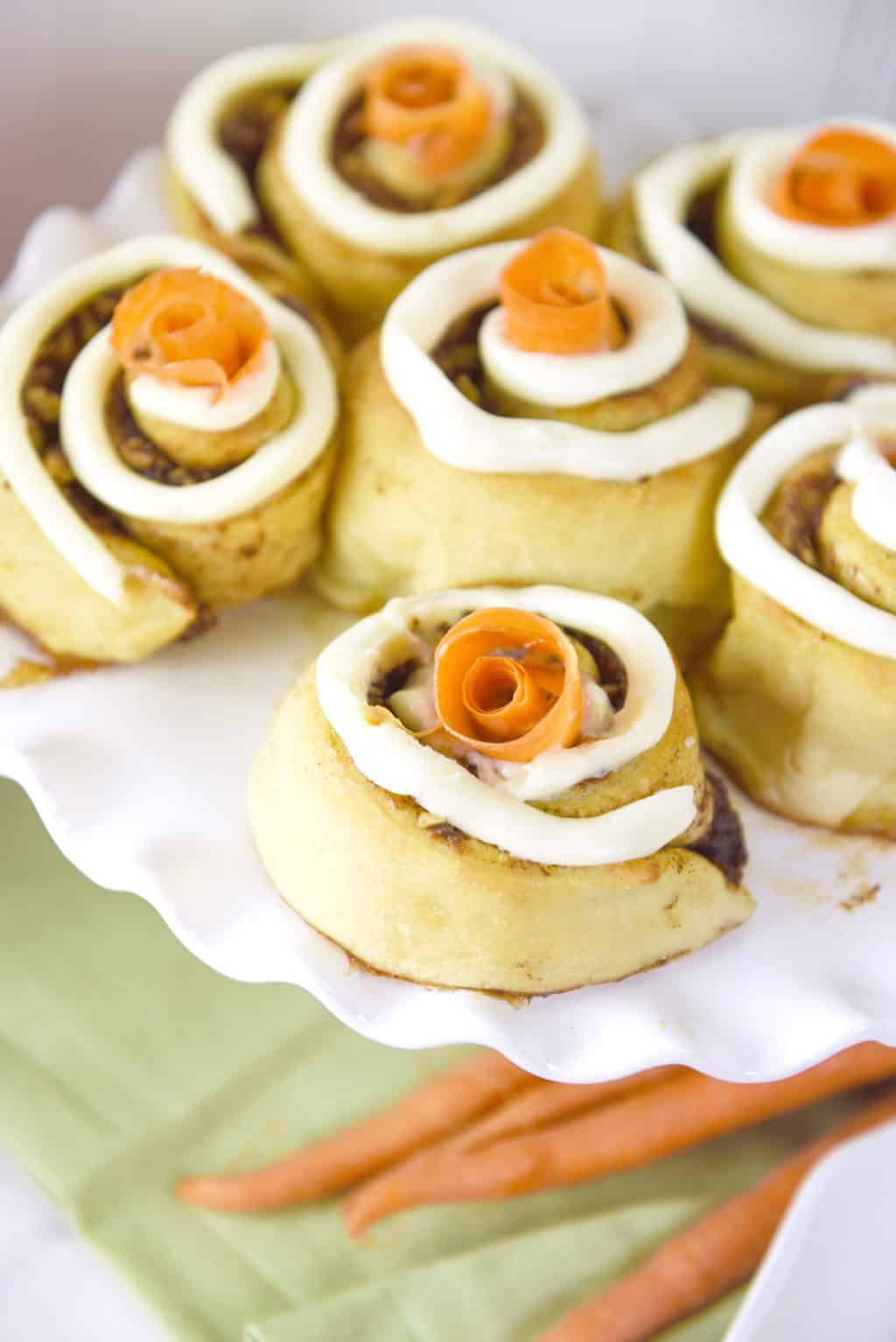 Carrot Cake Rolls
 Carrot Cake Cinnamon Rolls with Cream Cheese Icing