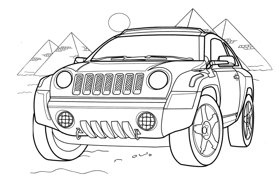 Cars Coloring Pages For Boys
 Jeep pas Car Coloring Pages The Kids Coloring Pages