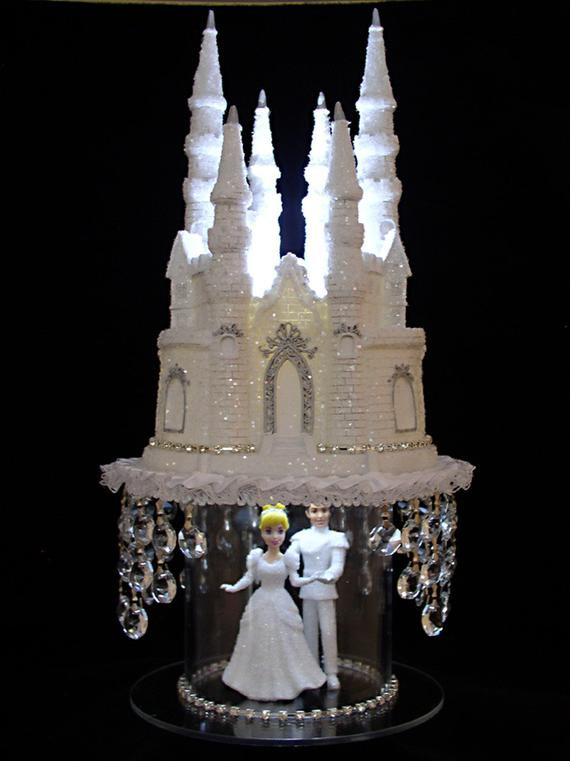 Castle Wedding Cake
 Cinderella Castle Cake Topper Wedding Fairytale Princess