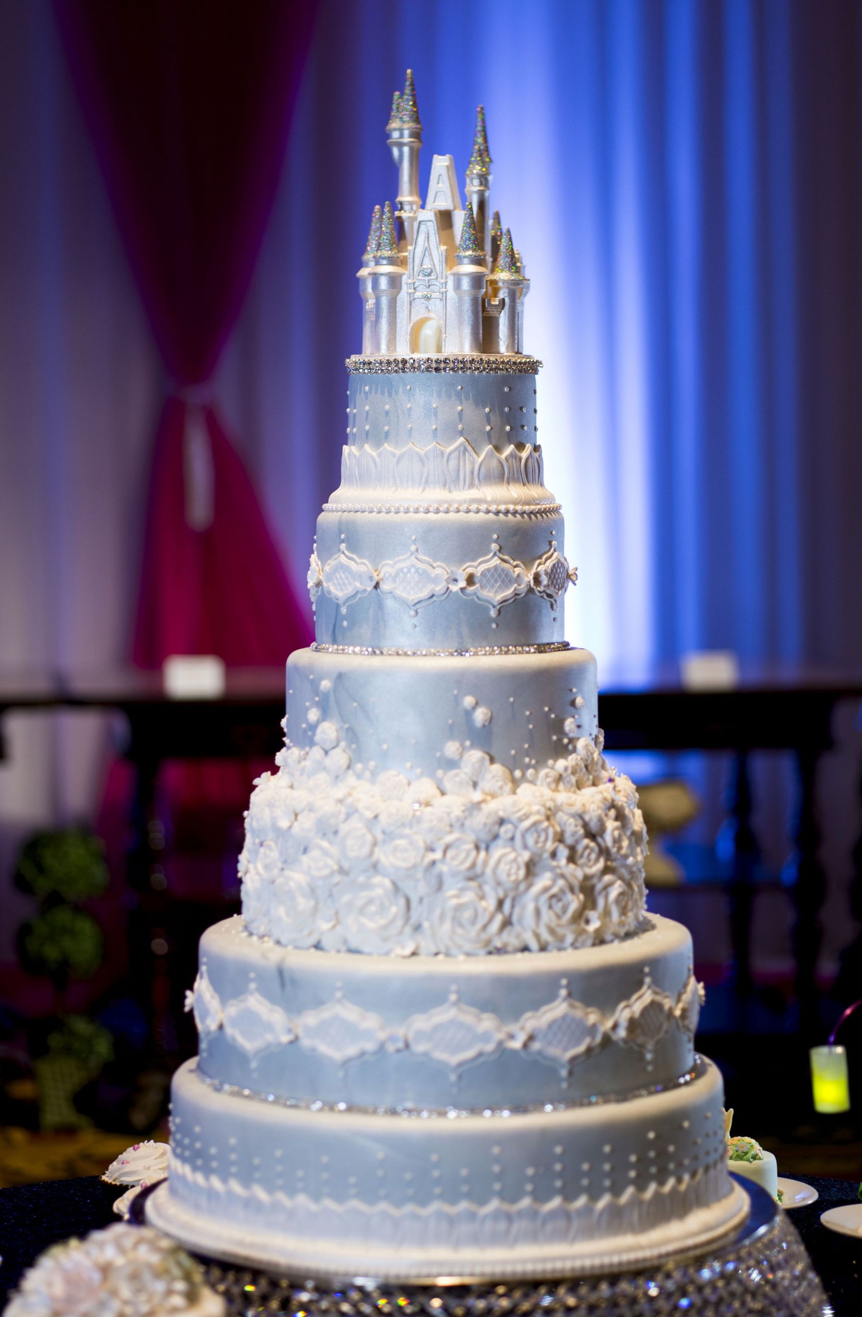 Castle Wedding Cake
 This Cinderella Castle wedding cake will mand attention