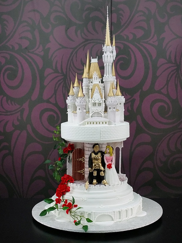 Castle Wedding Cake
 Disney Fairytale Castle Wedding Cake Story Yeners Way