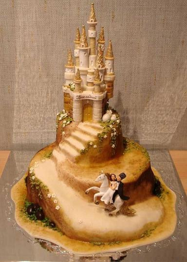 Castle Wedding Cake
 Fairy Castle Wedding Cakes And Wedding Beach Favors