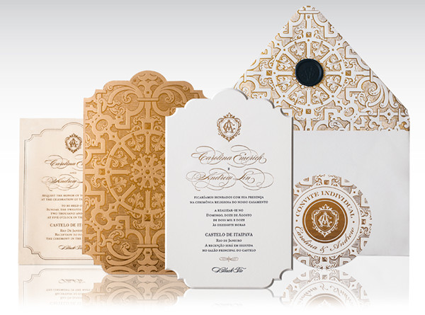 Castle Wedding Invitations
 Brazilian Castle Wedding Invitation on Behance