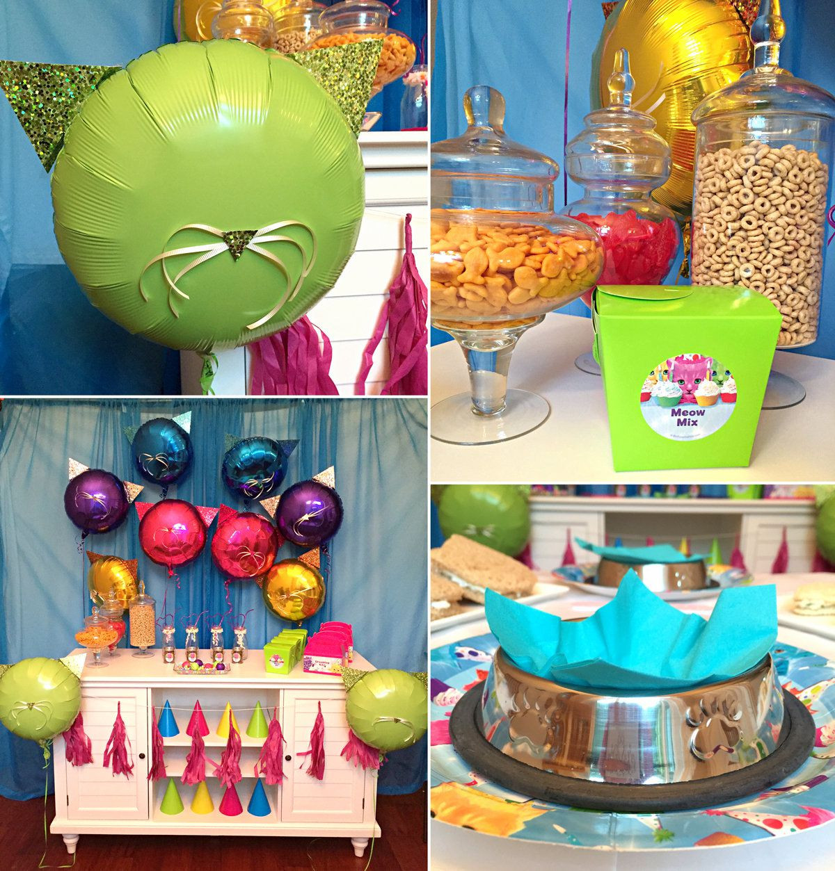 Cat Themed Birthday Party
 Kitty Cat Party Ideas
