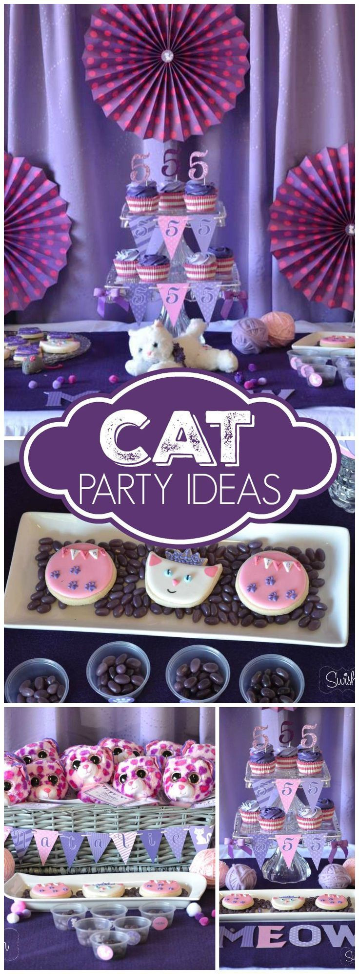 Cat Themed Birthday Party
 What a cute kitty princess party held at a local