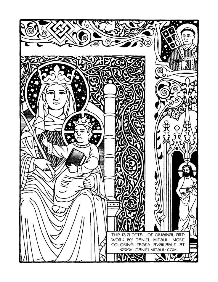 Catholic Adult Coloring Book
 45 best images about Catholic Coloring Pages on Pinterest