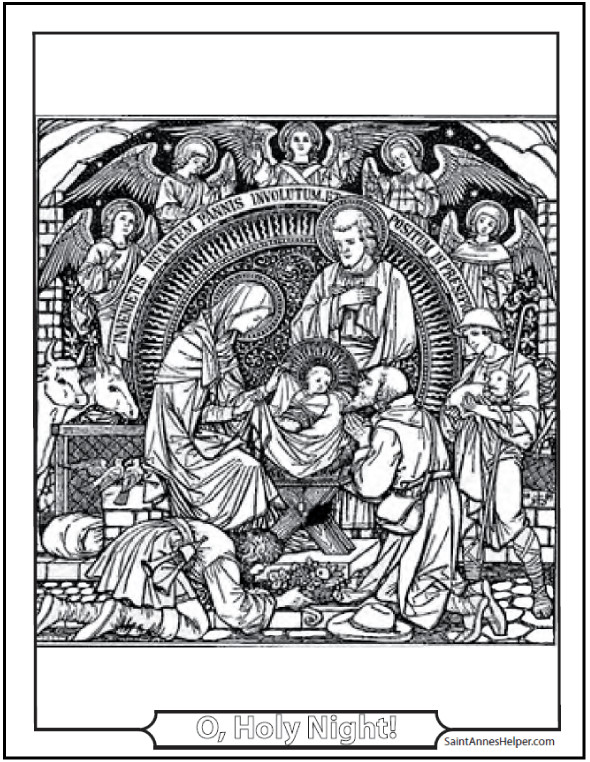 Catholic Adult Coloring Book
 15 Printable Christmas Coloring Pages Jesus & Mary