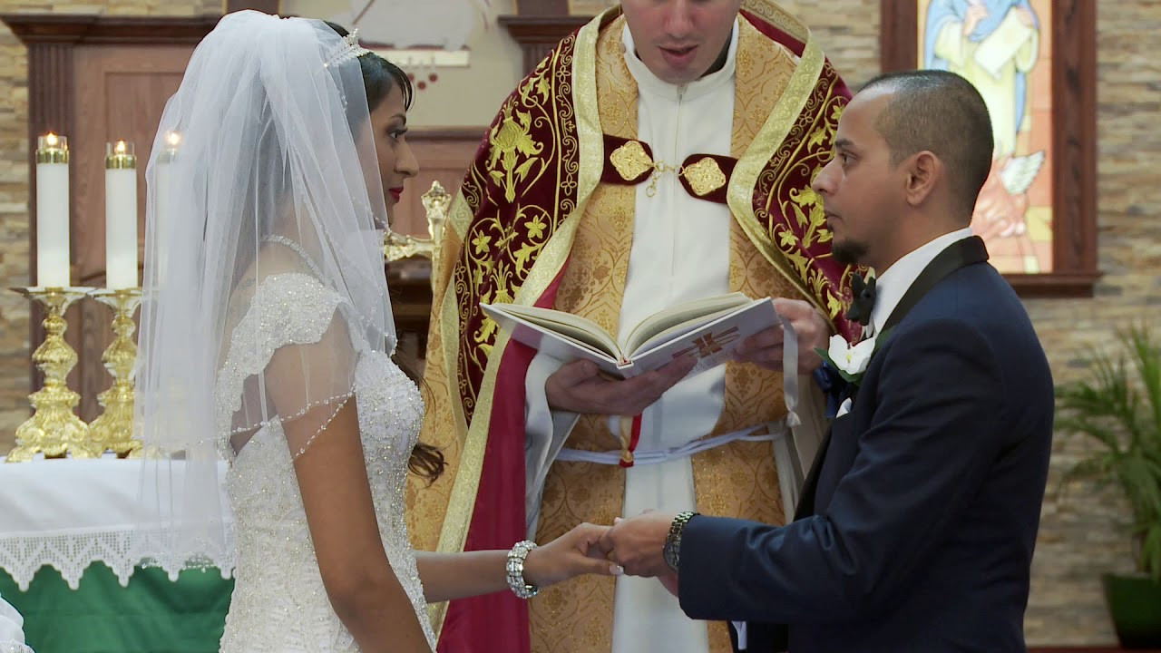 Catholic Wedding Vows
 Marriage Vows and Rings Exchange An Indian Wedding at St