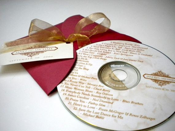 Cd Wedding Favors
 Items similar to Personalized Wedding CD Favors on Etsy