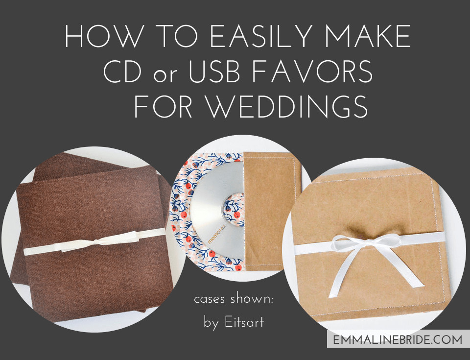 Cd Wedding Favors
 How to Easily Make CD or USB Favors for Weddings