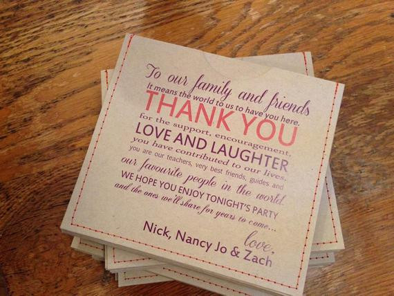 Cd Wedding Favors
 Personalized cd sleeve wedding favor ANY COLOR pack by