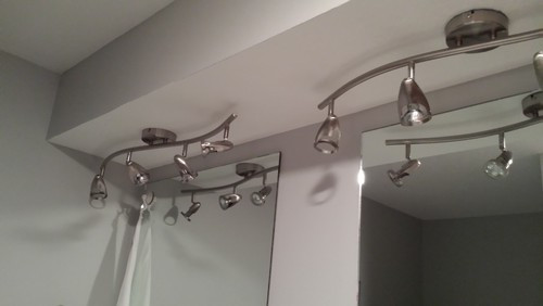 Ceiling Mount Bathroom Vanity Light
 Ideas for bathroom light fixtures Must be ceiling mounted