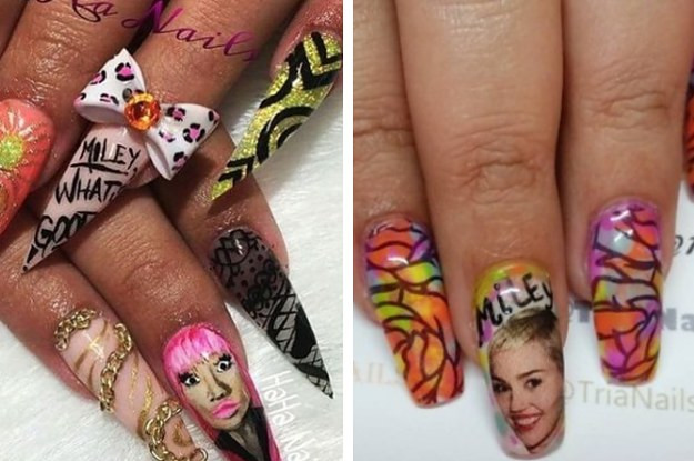 Celebrity Nail Designs
 21 The Most Absurdly Epic Nail Art Portraits Our Time