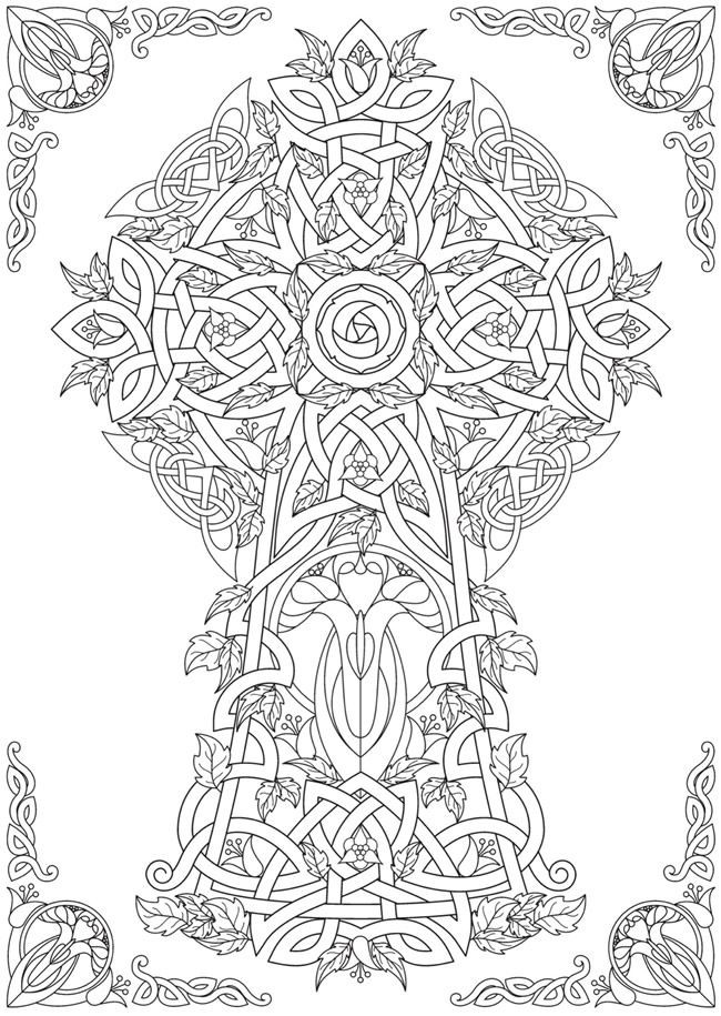 Celtic Adult Coloring Book
 Wel e to Dover Publications From Creative Haven Deluxe