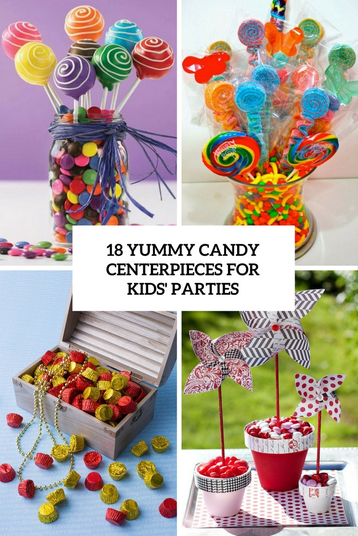 Centerpiece For Kids Party
 18 Yummy Candy Centerpieces For Kids’ Parties Shelterness