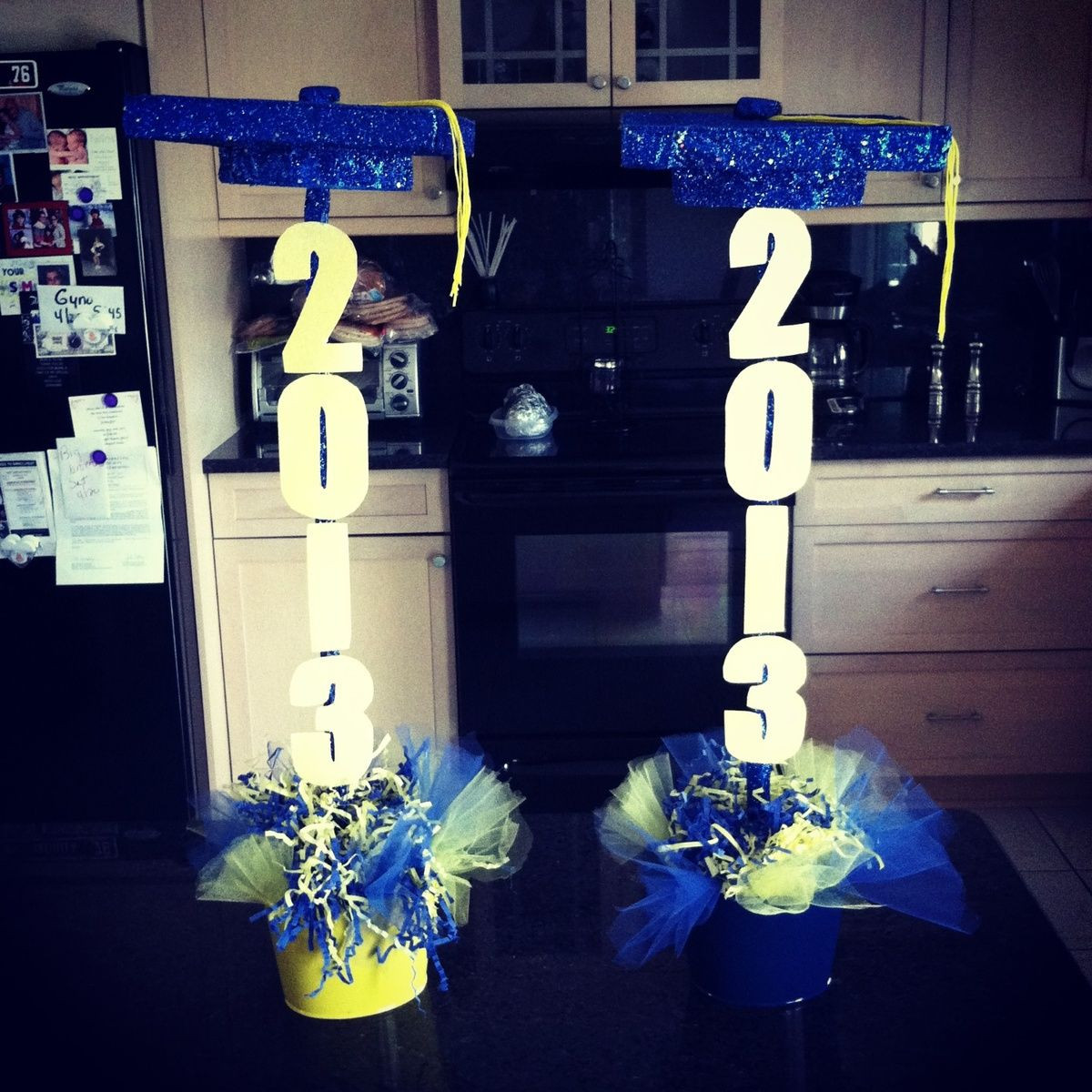 Centerpiece Ideas For College Graduation Party
 Pin by Spoiled Princess on Graduation ideas
