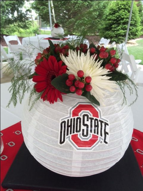 Centerpiece Ideas For College Graduation Party
 Ohio State centerpieces for a highschool graduation party