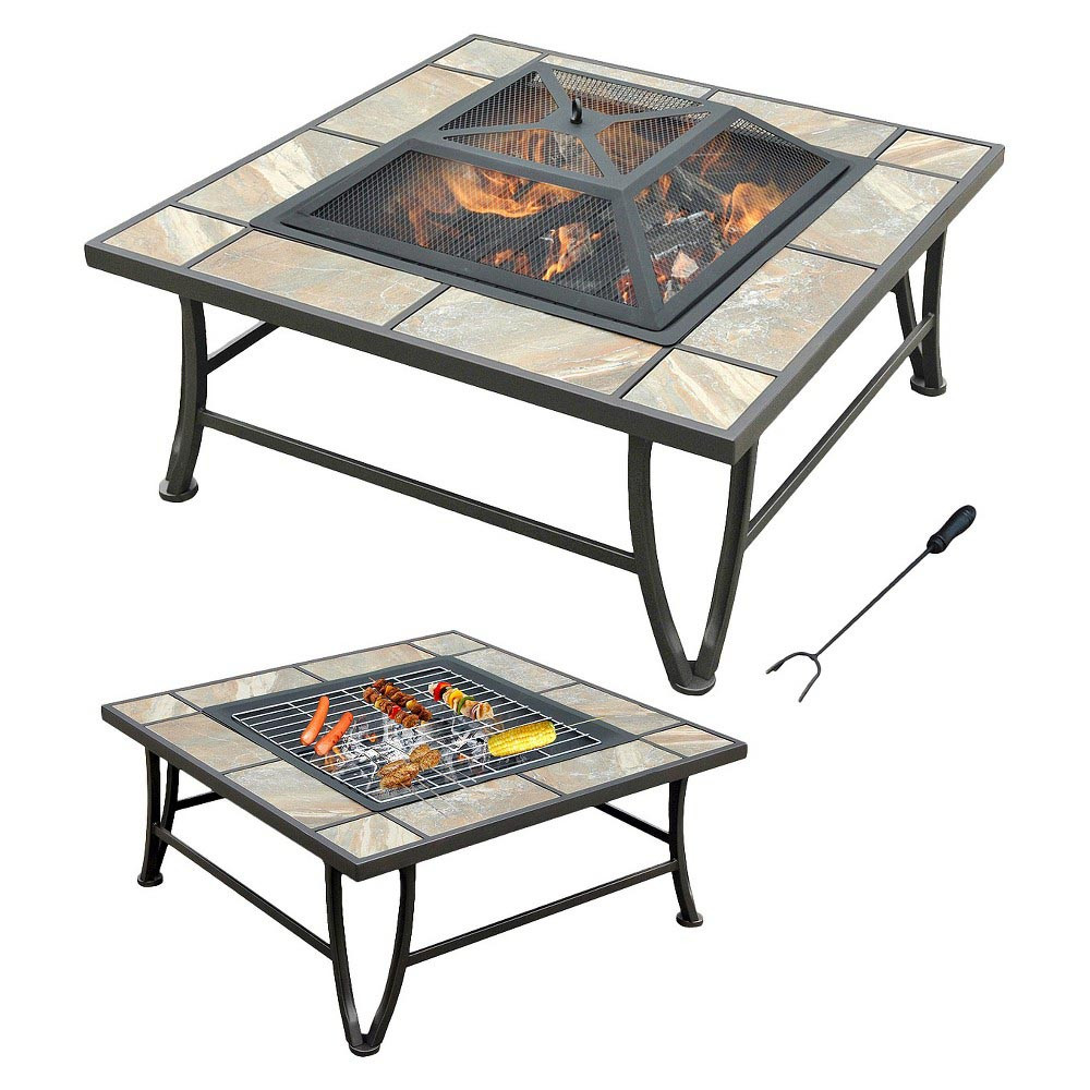 Ceramic Tile Fire Pit
 Ceramic Tile Fire Pit With Grill