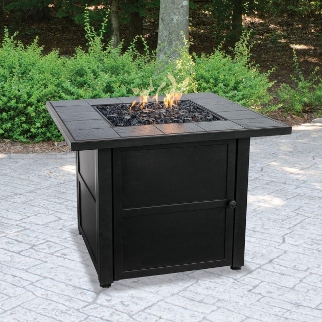 Ceramic Tile Fire Pit
 Incredible Uniflame Lp Gas Ceramic Tile Fire Pit Table
