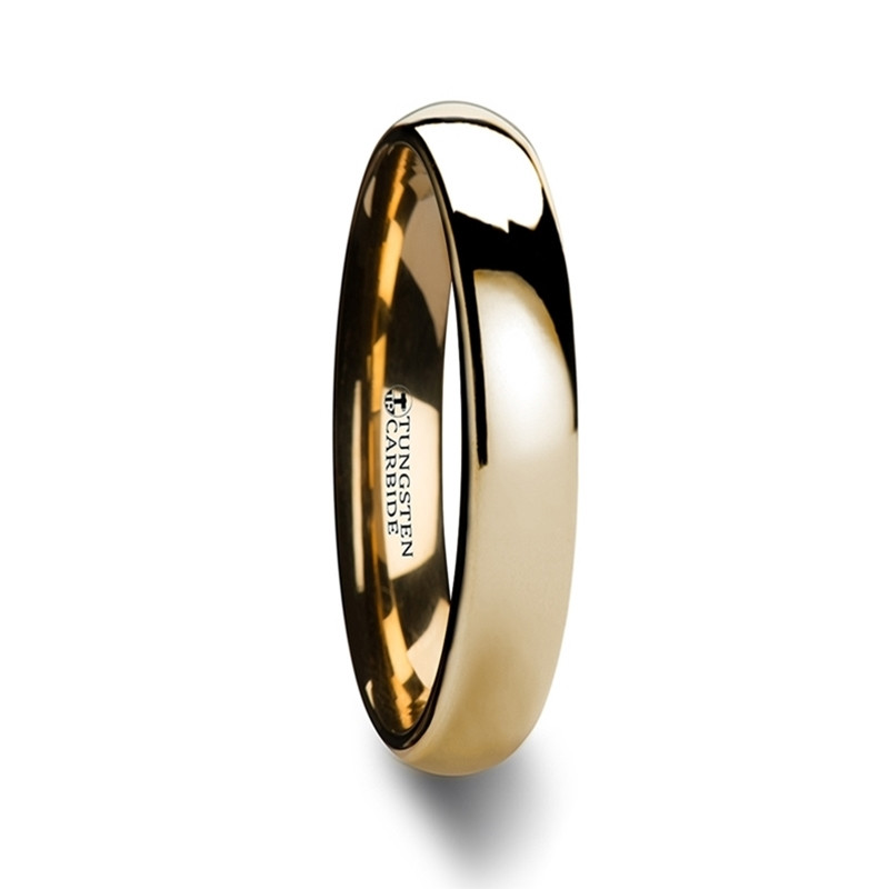Ceramic Wedding Bands Pros And Cons
 AUSWICK Gold Tungsten Carbide Wedding Band for Men and