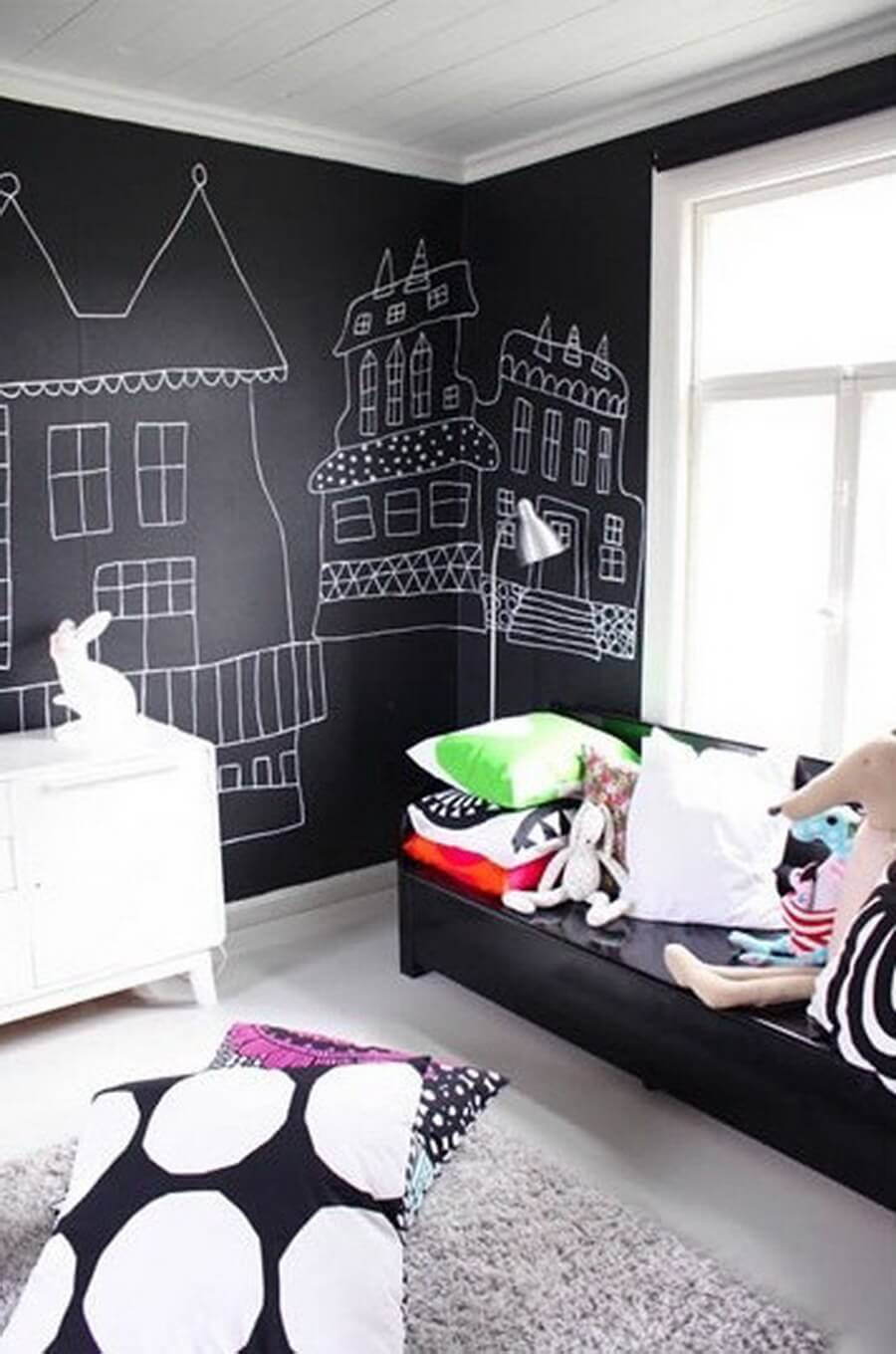 Chalkboard Paint Ideas Bedroom
 15 Amazing Black and White Interior Design Ideas s