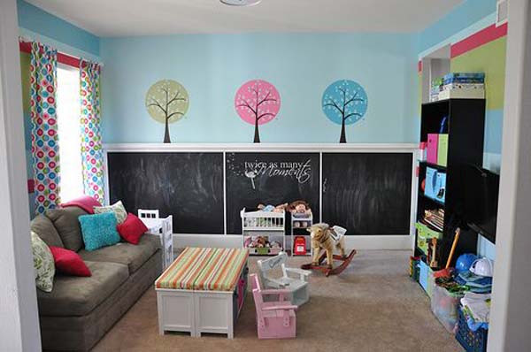 Chalkboard Paint Kids Room
 36 Exciting Ideas To Decorate Kids Rooms with Colored