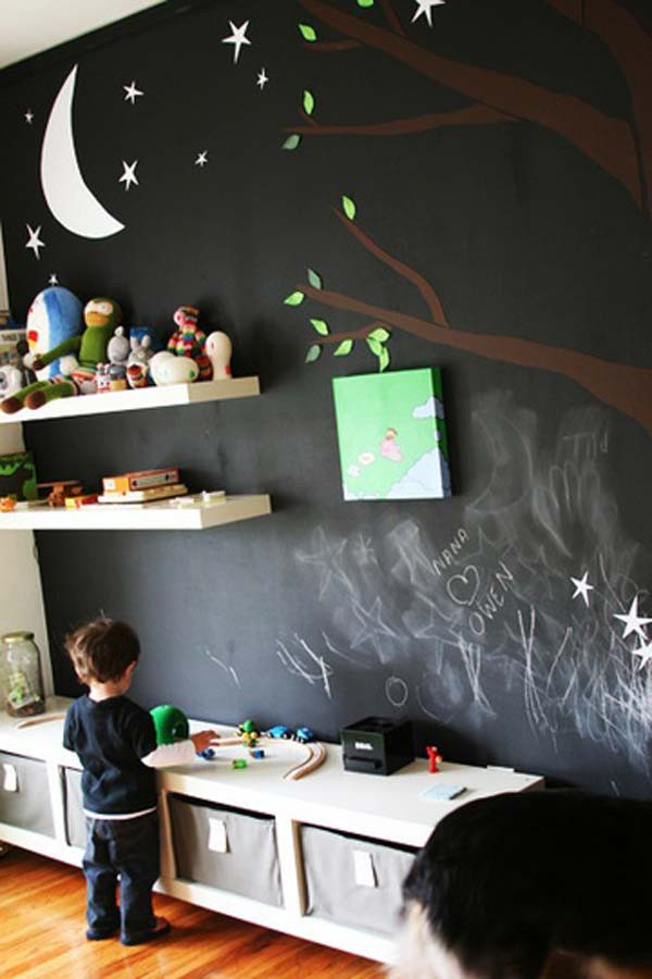 Chalkboard Paint Kids Room
 36 Exciting Ideas To Decorate Kids Rooms with Colored