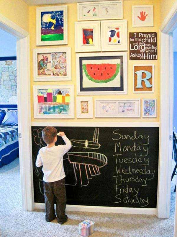 Chalkboard Paint Kids Room
 36 Exciting Ideas To Decorate Kids Rooms with Colored