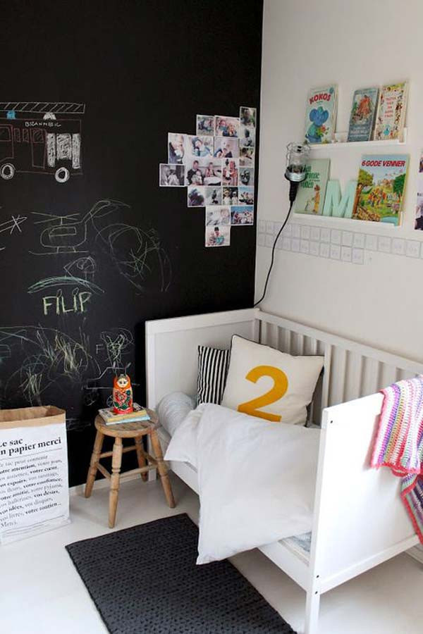 Chalkboard Paint Kids Room
 36 Exciting Ideas To Decorate Kids Rooms with Colored