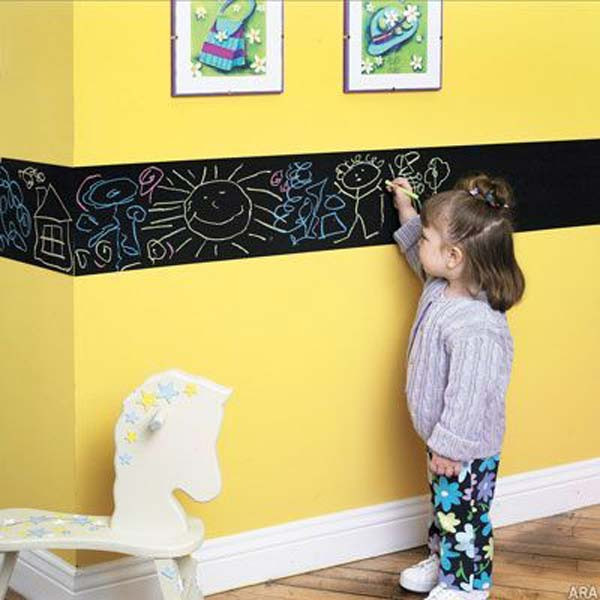 Chalkboard Paint Kids Room
 36 Exciting Ideas To Decorate Kids Rooms with Colored