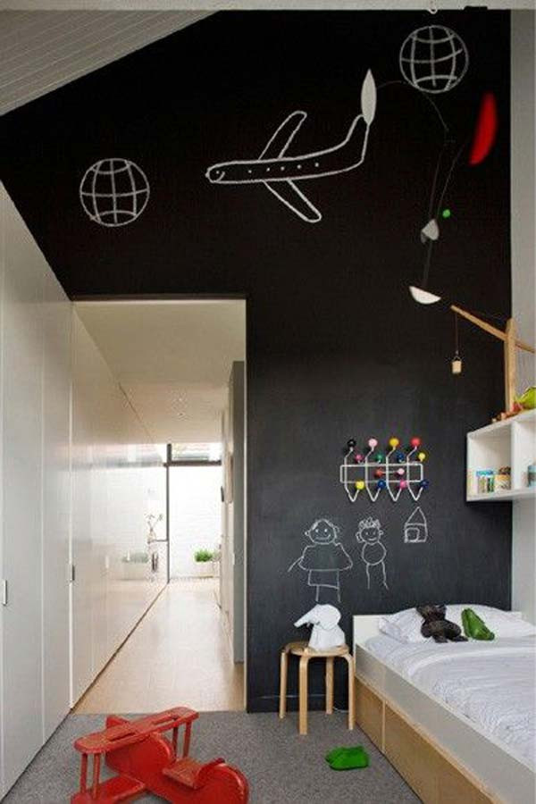 Chalkboard Paint Kids Room
 36 Exciting Ideas To Decorate Kids Rooms with Colored