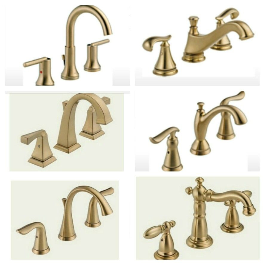 Champagne Bronze Bathroom Light Fixtures
 Delta Faucet options in Champagne Bronze