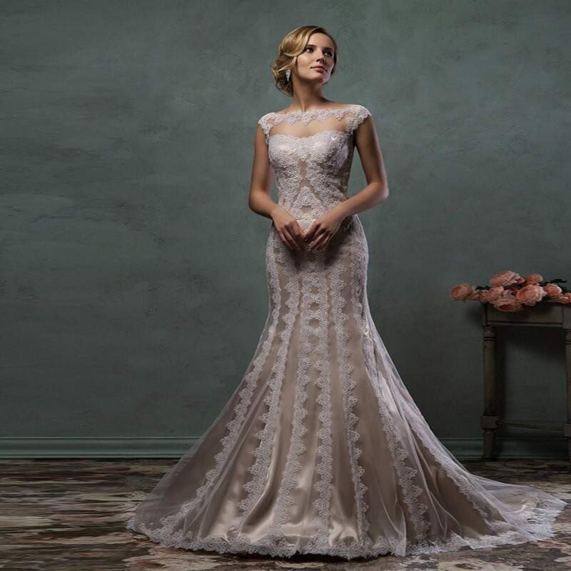 Champagne Colored Wedding
 line Get Cheap Champagne Colored Mermaid Wedding Dresses