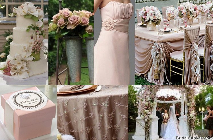 Champagne Colored Wedding
 Wedding Colors Pink & Champagne