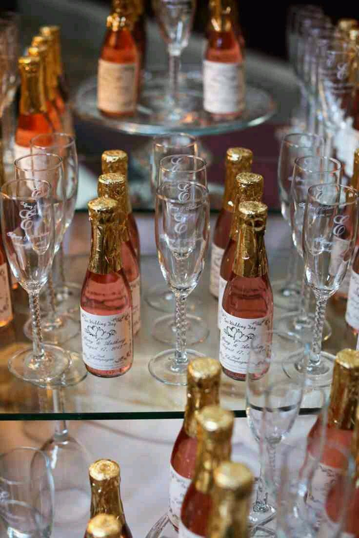 Champagne Wedding Favors
 wedding favors personalized sparkling cider wine