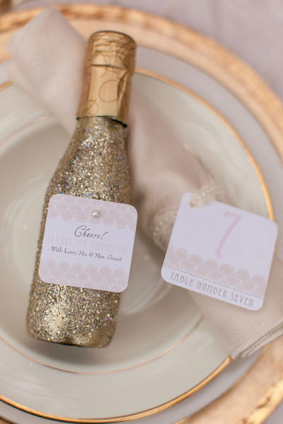 Champagne Wedding Favors
 New Year s Eve Wedding Flair Boston