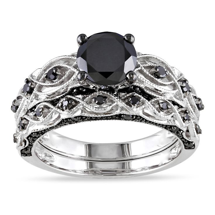 Cheap Black Diamond Rings
 Cheap Black Diamond Wedding Ring Sets for Women Wedding
