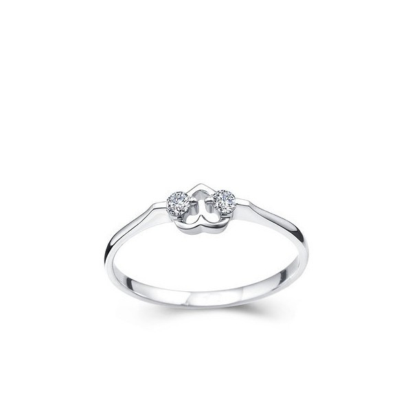 Cheap Diamond Promise Rings
 Hearts Diamond Promise Ring on 10k White Gold JeenJewels