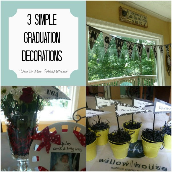 Cheap Graduation Party Centerpiece Ideas
 3 Simple and Inexpensive Graduation Decorations
