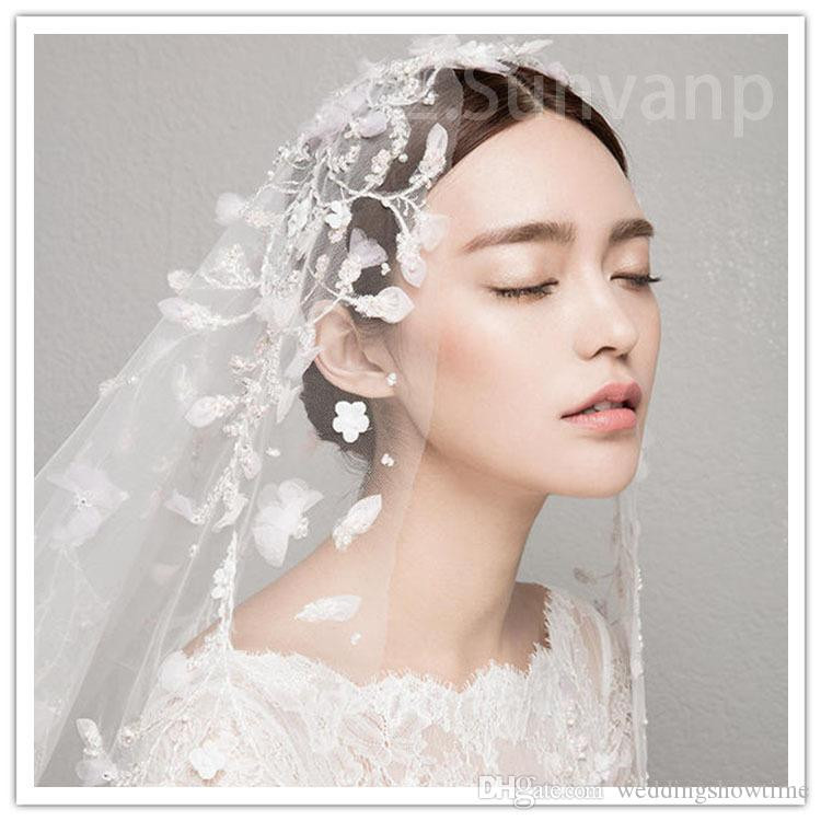 Cheap Mantilla Wedding Veils
 Unique 2017 Mantilla Veil Cheap Bead Wedding Veils With