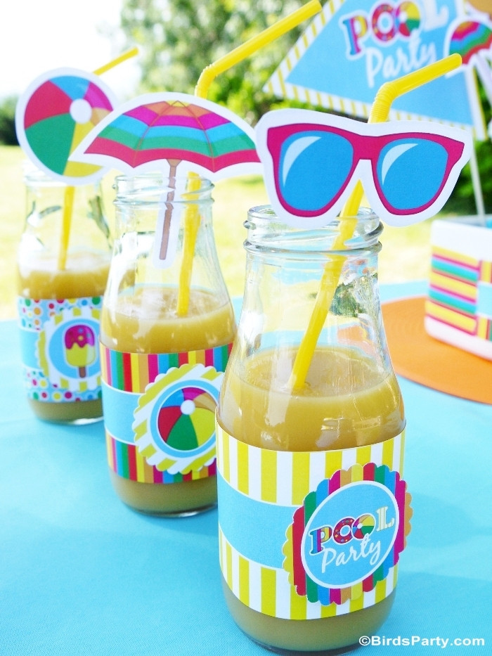 Cheap Pool Party Ideas
 Pool Party Ideas & Kids Summer Printables Party Ideas