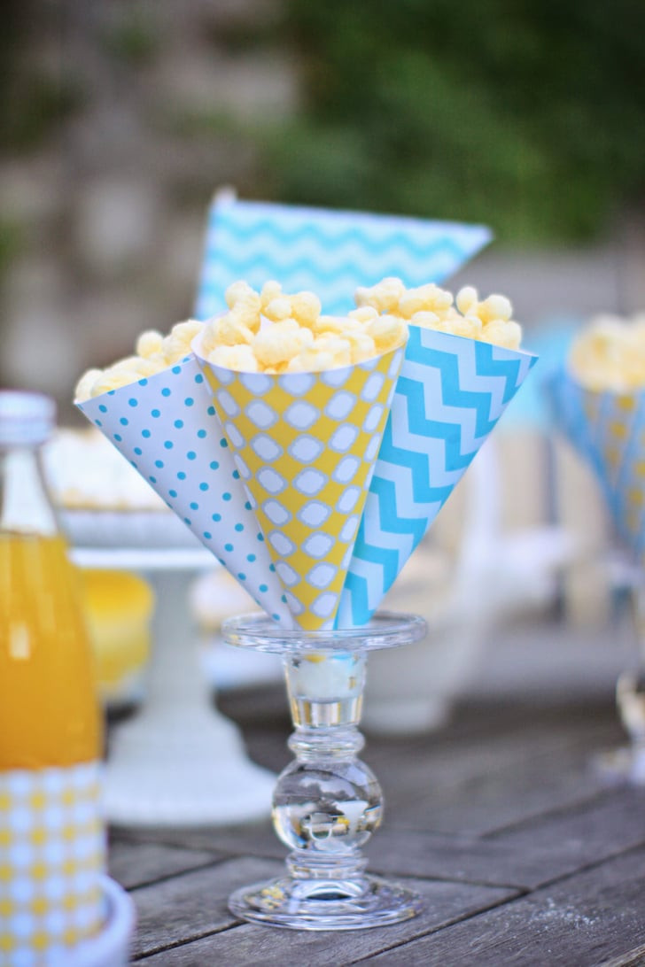 Cheap Pool Party Ideas
 Popcorn Cones Cheap Pool Party Decorations